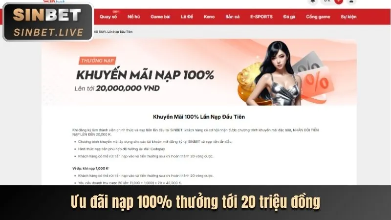 Phương thức nạp rút tiền 123goal code